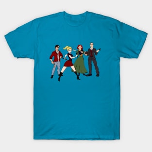 Cartoony Buffy and the gang T-Shirt